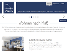 Tablet Screenshot of bonnen-einrichtungen.de